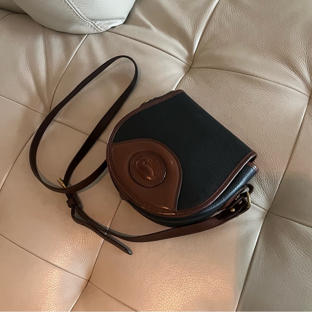 Vintage Dooney & Bourke Crossbody AWL Duck Bag - Black & Brown